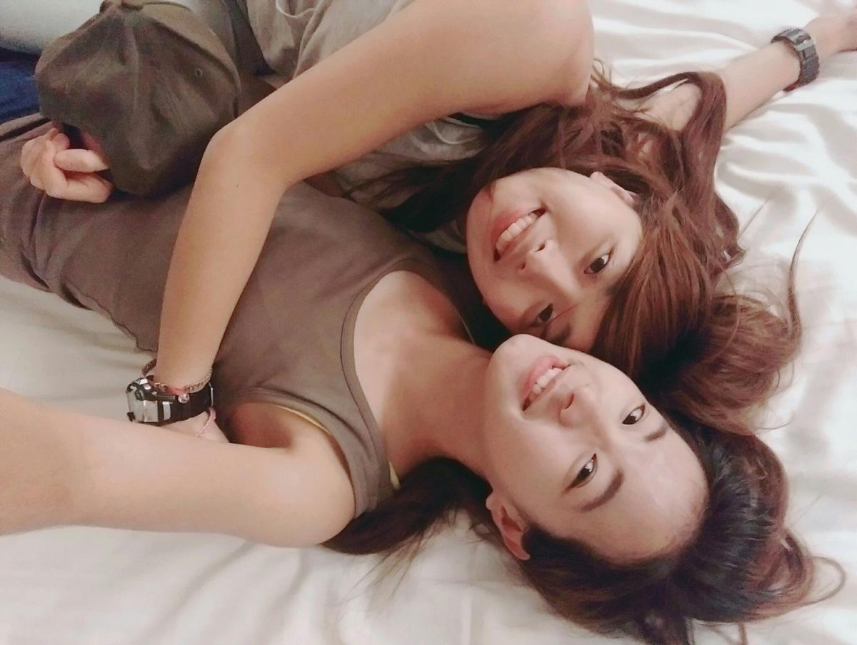Japanese Lesbians kissing and more